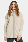 Didriksons bluza polarowa SALLY damska kolor beżowy gładka 505165
