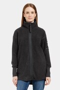 Didriksons bluza polarowa SALLY damska kolor czarny gładka 505165