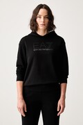 EA7 Emporio Armani bluza z kapturem damska z bawełną czarna AF15831.7W000537