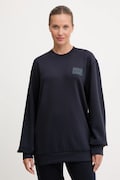Mikina EA7 Emporio Armani dámská, tmavomodrá barva, s aplikací, AF13790.7X000129