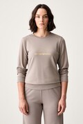 EA7 Emporio Armani bluza damska z wiskozą brązowa TJ9RZ.8NTM45