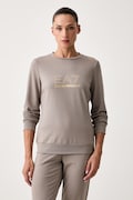 EA7 Emporio Armani mikina dámská s viskózou hnědá TJ9RZ.8NTM45