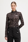 EA7 Emporio Armani bluza sportowa kolor brązowy z nadrukiem AF14634.7W000396