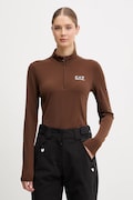 EA7 Emporio Armani bluza sportowa kolor brązowy z nadrukiem AF14634.7W000396