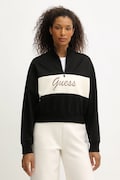 Guess bluza FABIA damska kolor czarny z aplikacją V5BQ00 KCX22