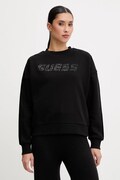 Guess bluza AELIA damska kolor czarny gładka V5BQ10 KB681