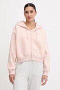 Guess bluza AELIA damska kolor różowy z kapturem gładka V5BQ11 KB681