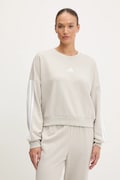 adidas bluză Essentials culoarea bej, cu imprimeu, JE0014
