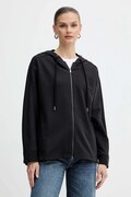 MM bluza ONORE damska kolor czarny z kapturem gładka 2526926018600