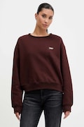 Tommy Jeans bluză culoarea maro, uni, DW0DW21961