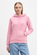 Кофта Tommy Jeans колір рожевий з капюшоном з принтом DW0DW21963