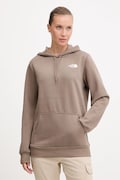 The North Face bluza Simple Dome damska kolor brązowy z kapturem gładka NF0A89EYBOW1