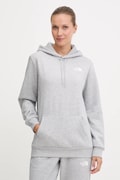 The North Face bluza Simple Dome damska kolor szary z kapturem melanżowa NF0A89EYDYX1
