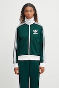 Mikina adidas Originals Classic Tt zelená farba, vzorovaná, JX7852