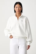Lacoste bluza damska z bawełną beżowa SF5271