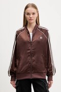 adidas Originals bluza Sst Satin Tt damska kolor brązowy z aplikacją KH1568