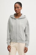 Calvin Klein Underwear bluza lounge damska kolor szary z kapturem gładka LV00QS7513