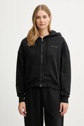 Calvin Klein Underwear bluza lounge damska kolor czarny z kapturem gładka LV00QS7513