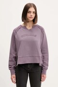 Guess Originals bluza bawełniana damska kolor fioletowy z aplikacją W5BQ27 KCPR1