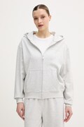 Tommy Hilfiger jopica s kapuco ženska z bombažem siva UW0UW06093