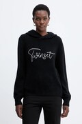 Twinset sweter z domieszką wełny damska kolor czarny 252LL3EAA