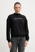 Armani Exchange bluza bawełniana damska kolor czarny z nadrukiem XW000787 AF16141