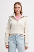 Mikina Tommy Hilfiger dámská, béžová barva, hladká, WW0WW46632