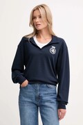 Кофта Tommy Hilfiger колір синій з аплікацією UW0UW06078