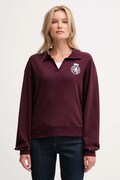 Кофта Tommy Hilfiger колір бордовий з аплікацією UW0UW06078