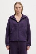 adidas bluza adidas x Z.N.E damska kolor fioletowy z kapturem z nadrukiem KC4569
