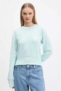 adidas bluza bawełniana All Szn French Terry damska kolor turkusowy gładka JV9820