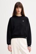 Fred Perry melegítőfelső női pamut fekete G1148