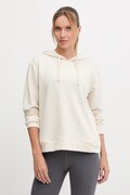 Under Armour bluza UA Rival damska kolor beżowy z kapturem z nadrukiem 6005511