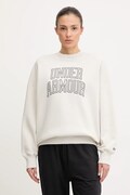 Under Armour bluza Rival damska kolor beżowy z nadrukiem 6007880
