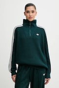 adidas Originals bluza Funnel damska kolor zielony z aplikacją KR7653