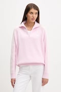adidas Originals sweter Funnel damska kolor różowy z półgolfem KS7785
