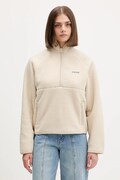 Guess Jeans bluza polarowa damska kolor beżowy gładka W5BQ18 K1042