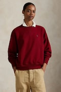 Polo Ralph Lauren bluza damska kolor bordowy gładka 211978306