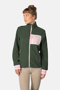 Kari Traa hanorac fleece ROTHE culoarea verde, uni, 623487