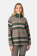 Kari Traa bluza sportowa RUTHIE damska kolor zielony wzorzysta 623610