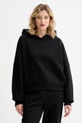 MUUV. bluză MUUV. x Answear culoarea negru, cu glugă, melanj