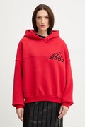 La Mania bluza bawełniana FLORIDA damska kolor czerwony z kapturem gładka FLORIDA