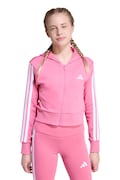 adidas bluza dziecięca kolor różowy z kapturem gładka JY4983