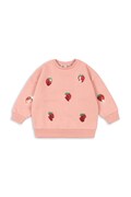 Konges Sløjd bluza dziecięca LOU SEQUIN SWEAT SHIRT OCS kolor różowy z aplikacją KS103862