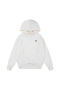Детски суичър Levi's BATWING PATCH HOODIE в бежово с качулка с изчистен дизайн 4EN447