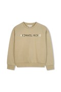 Michael Kors bluza bawełniana dziecięca kolor beżowy z aplikacją R30469