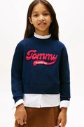 Tommy Hilfiger bluză copii culoarea bleumarin, uni, KG0KG08842