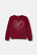 Guess bluza bawełniana dziecięca kolor bordowy z nadrukiem J5BQ00 KAV34