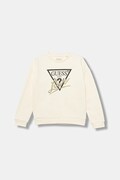 Guess bluza bawełniana dziecięca kolor beżowy z aplikacją J5BQ04 KAV34