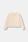 Guess bluza bawełniana dziecięca kolor beżowy z aplikacją J5BQ22 KAV34